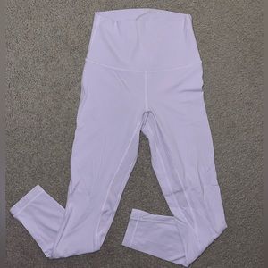 Lululemon align high rise crop 25” leggings light purple